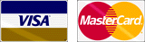 Visa and mastercard logos